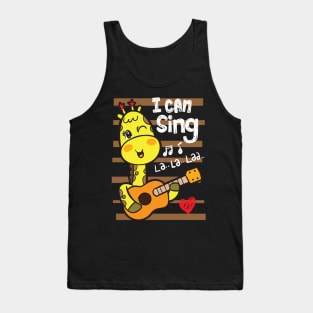 giraffe I can sing Tank Top